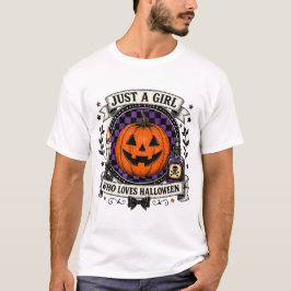 Bara en tjej som älskar Halloween T-Shirt