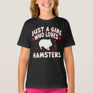 Bara en tjej som älskar hamstrar t shirt