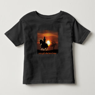bara en tjej som älskar hästar t shirt