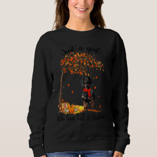 Bara en tjej som älskar höst och dachshundpumpa S T Shirt