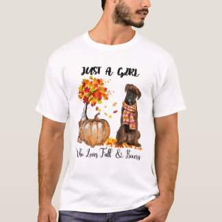 Bara En Tjej Som Älskar Höst T Shirt