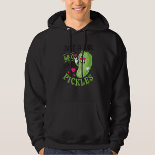 Bara en tjej som älskar inlagda gurkor Inlagd gurk Hoodie