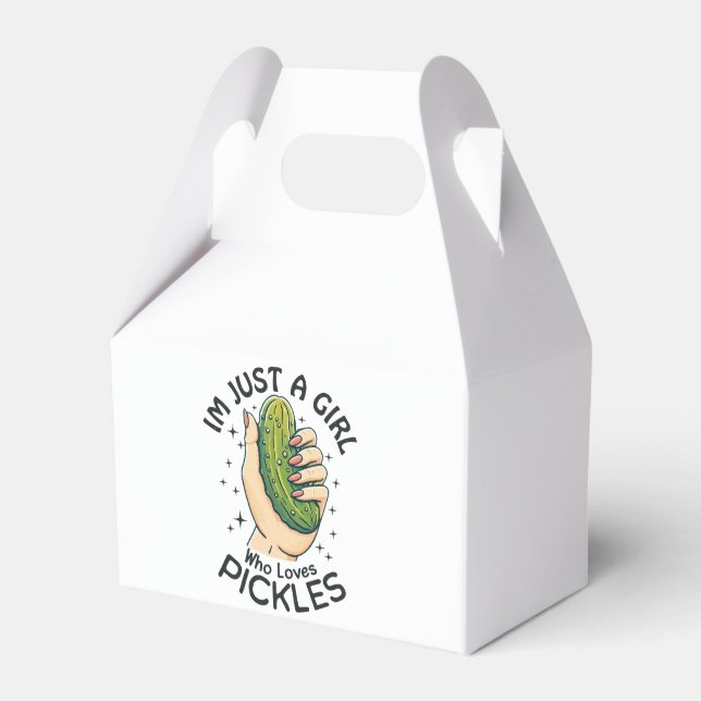 Bara en tjej som älskar inlagda gurkor - Rolig Veg Presentaskar (Framsidan Sidan)