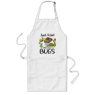 Bara en tjej som älskar insekter långt förkläde