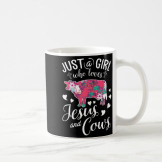 Bara en tjej som älskar Jesus och kor Kaffemugg