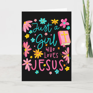 Bara en tjej som älskar Jesus religiös kristen blo Kort