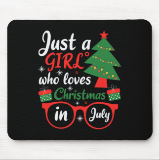 Bara en tjej som älskar jul i juli musmatta