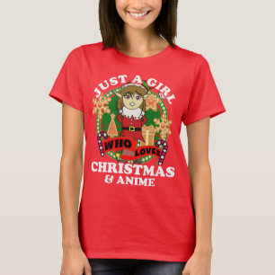 Bara en tjej som älskar jul och Anime-älva T Shirt