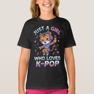 Bara en tjej som älskar K-Pop Tigress T Shirt