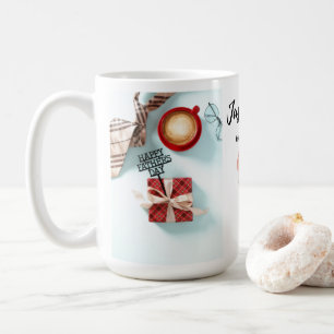 Bara en tjej som älskar kaffe Fadersdagsmugg Kaffemugg