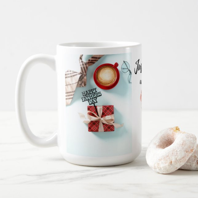 Bara en tjej som älskar kaffe Fadersdagsmugg Kaffemugg (Med munk)