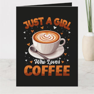 Bara en tjej som älskar kaffe kort