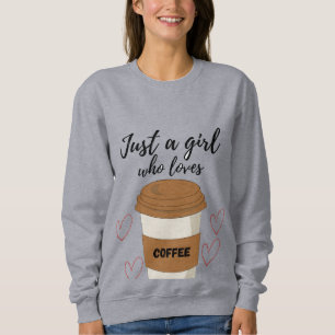 Bara en tjej som älskar kaffe – Sött estetiskt kaf T Shirt