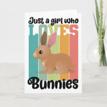 Bara en tjej som älskar kaniner påskkanin söt