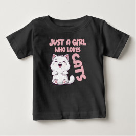 Bara en tjej som älskar katter  t shirt