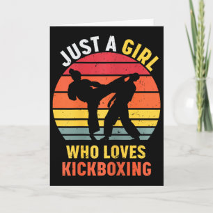 Bara en tjej som älskar kickboxningspresenter för kort