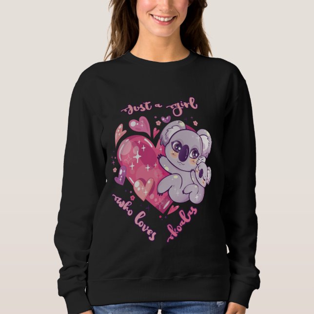 Bara en tjej som älskar koalor t shirt (Framsida)
