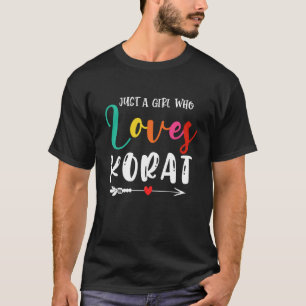 Bara en tjej som älskar Korat katt-mamma T Shirt