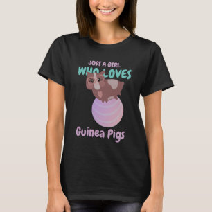 Bara en tjej som älskar marsvin djur t shirt