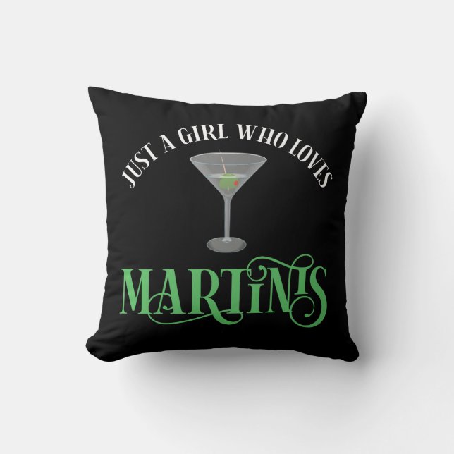 Bara en tjej som älskar Martinis Kudde (Framsida)
