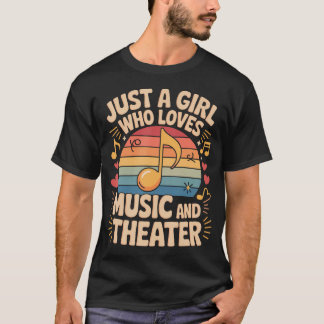 Bara en tjej som älskar musik och teaterdrama kärl t shirt