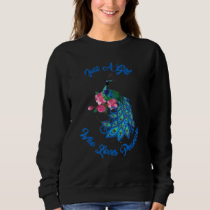 Bara En Tjej Som älskar Påfåglar Galaxy T Shirt