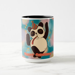 Bara en tjej som älskar pandas julfest mugg