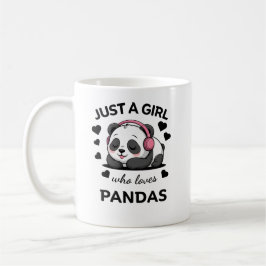 Bara en tjej som älskar Pandas-mugg - Söt Panda-mu Kaffemugg