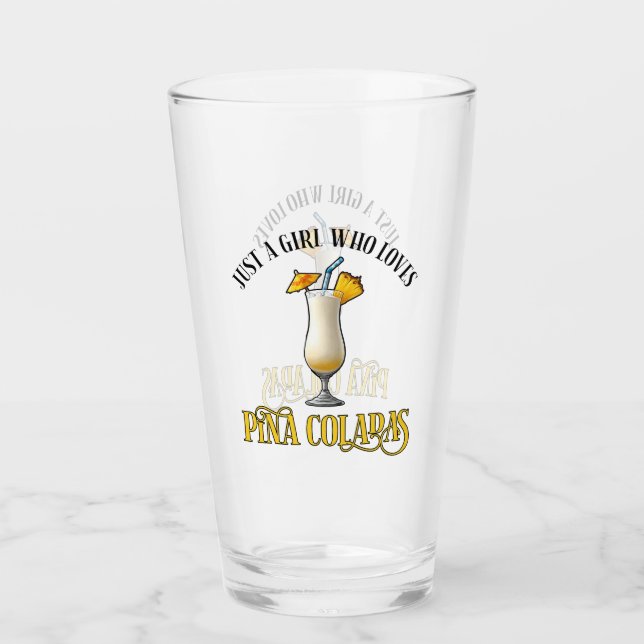 Bara en tjej som älskar Pina Coladas Glaskopp (Framsida)