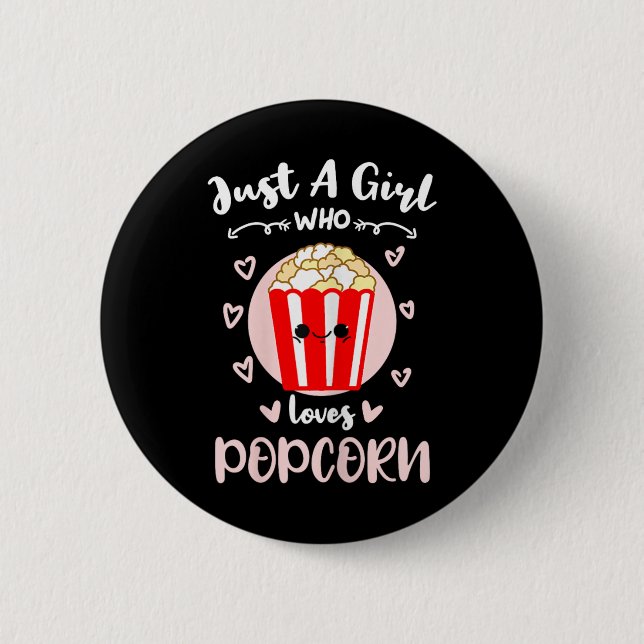 Bara en tjej som älskar popcorn  knapp (Framsida)