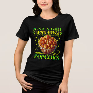 bara en tjej som älskar popcorn t shirt