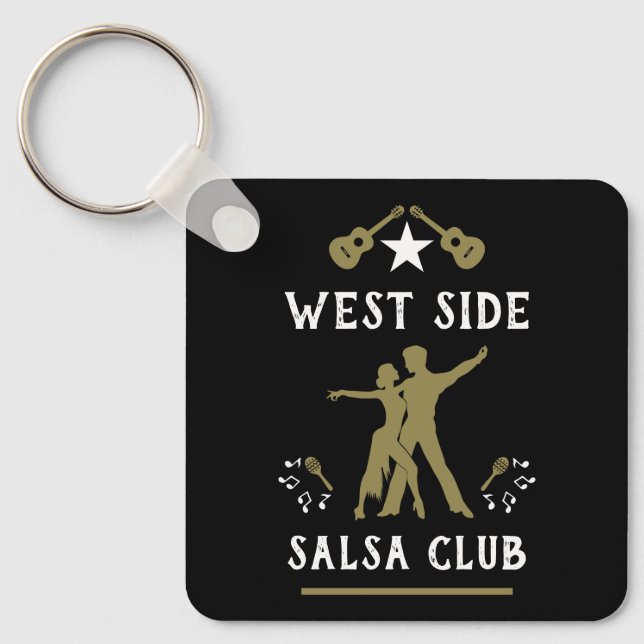 Bara en tjej som älskar Salsa-dans Nyckelring (Framsida)