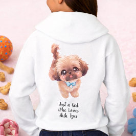 Bara en tjej som älskar Shih Tzus hundälskare T Shirt