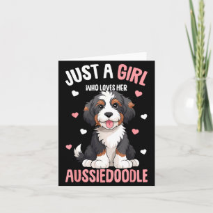 Bara en tjej som älskar sin Aussiedoodle Aussie Do Kort