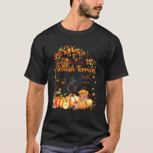 Bara en tjej som älskar skotska terrier och höst t shirt