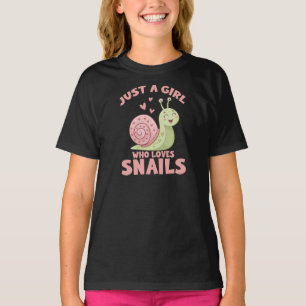 Bara en tjej som älskar sniglar t shirt