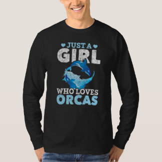 Bara en tjej som älskar späckhuggare späckhuggare  t shirt