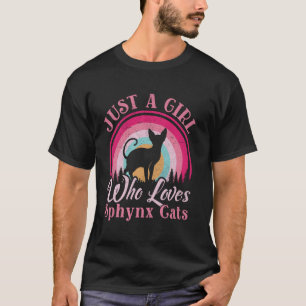 Bara En Tjej Som älskar Sphynx Katter Kvinnor Flic T Shirt