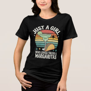 Bara en tjej som älskar tacos och Margarita mexika T Shirt