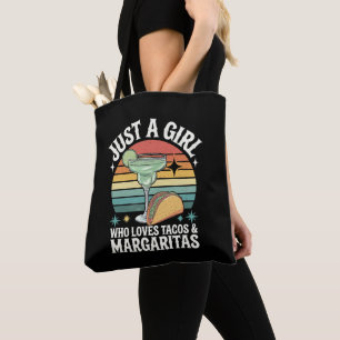 Bara en tjej som älskar tacos och Margarita mexika Tygkasse