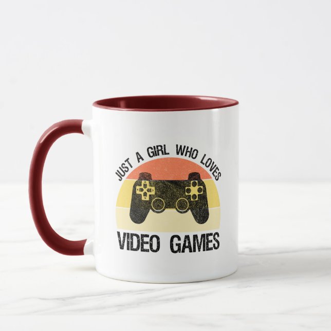 Bara en tjej som älskar tv-spel mugg (Vänster)