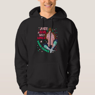 Bara En Tjej Som Älskar TV-Spel TV-Spel Tjej Hoodie