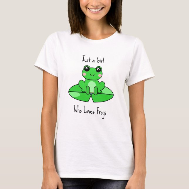 Bara en tjej som älskar vänner t shirt (Framsida)