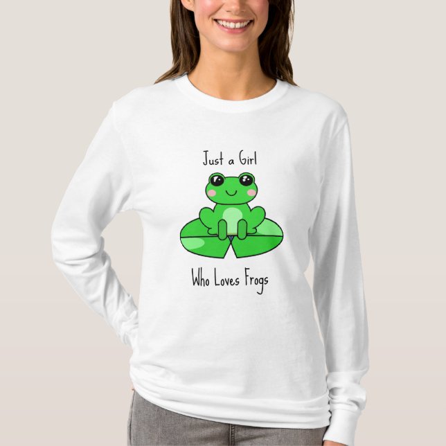 Bara en tjej som älskar vänner t shirt (Framsida)