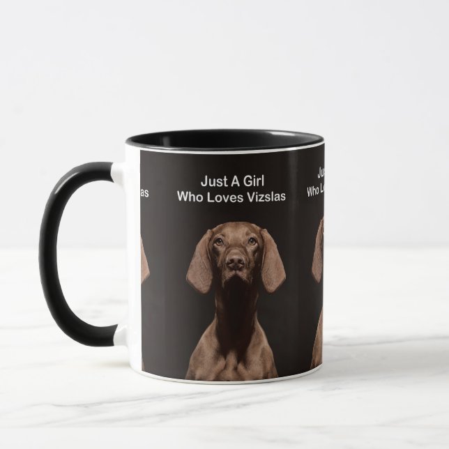 Bara en tjej som älskar Vizslas Mugg (Vänster)