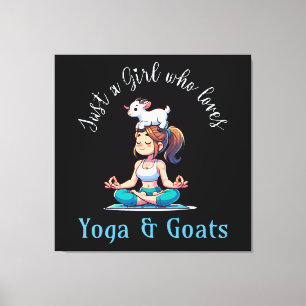 Bara en tjej som älskar Yoga och Getter Canvastryck