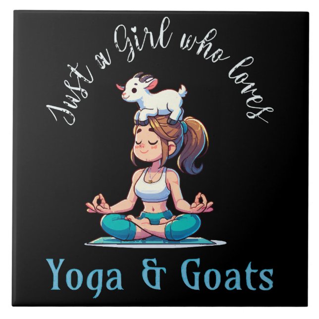 Bara en tjej som älskar Yoga och Getter Kakelplatta (Framsidan)