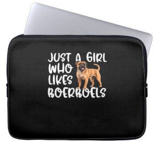 Bara En Tjej Som Gillar Boerboels Klassisk T-Shirt Laptop Fodral