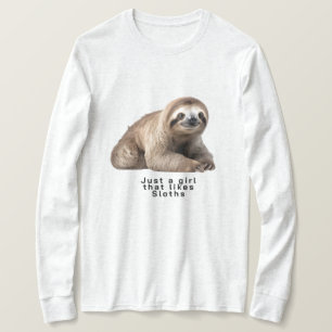 bara en tjej som gillar sengångare t shirt