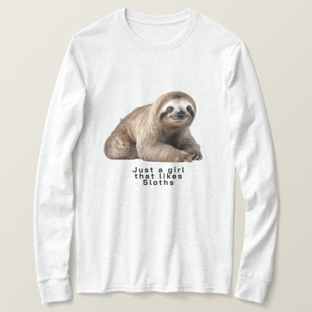 bara en tjej som gillar sengångare t shirt (Design framsida)